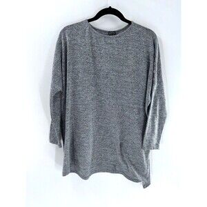 Women's Ciara Sun Woo Gray 3/4 Sleeve Tunic Top Size S